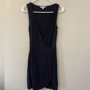 & Other Stories Black Sleeveless Wrap Dress Sz 4